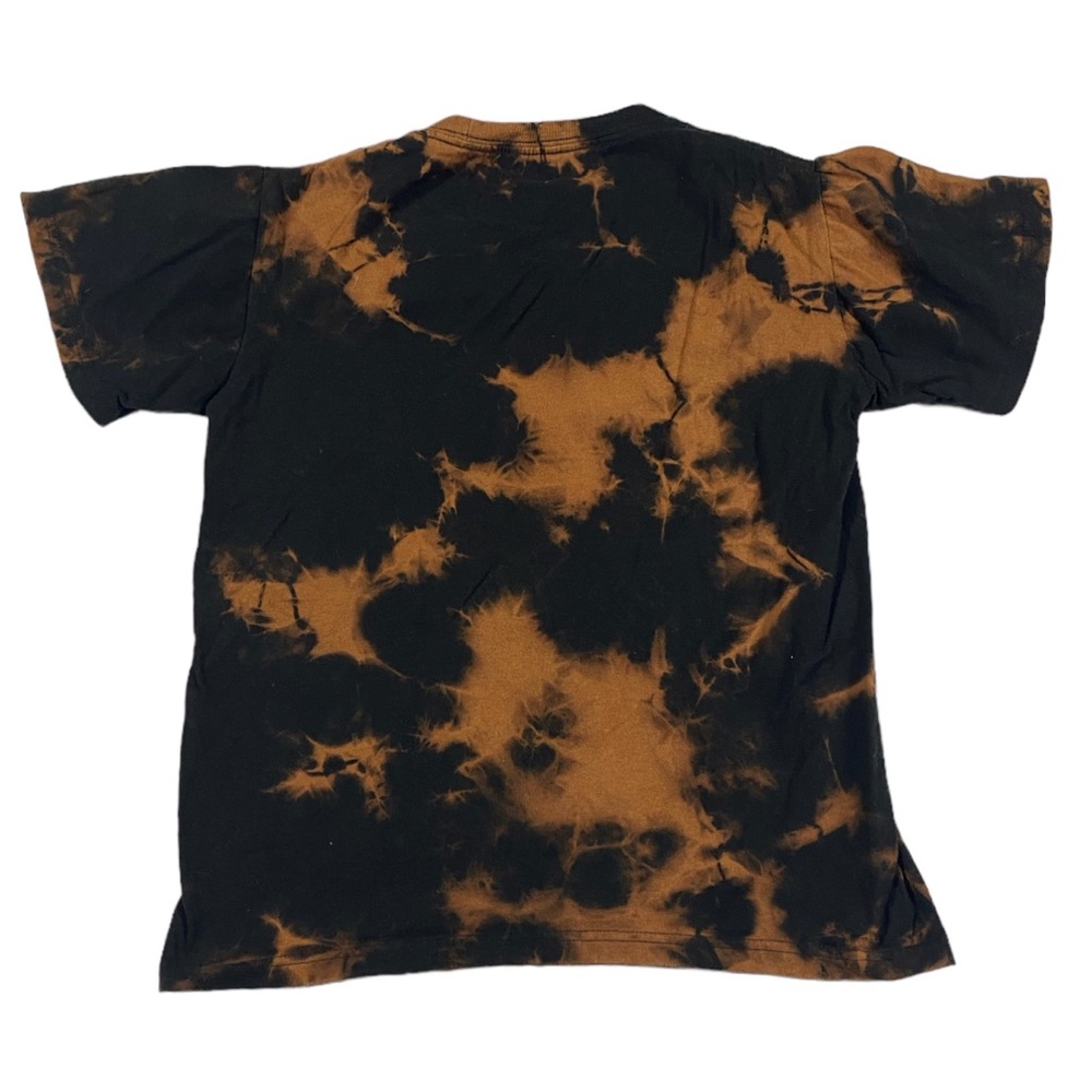 The Used Band T-Shirt Emo Rock Tee Womens X-Small Bleach Dye Black XS - Picture 2 of 3